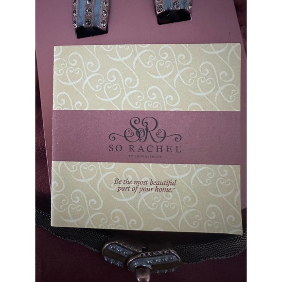 Boxed So Rachel by Longaberger Brown,  Copper & Silver Necklace and Earring Set - Picture 6 of 8